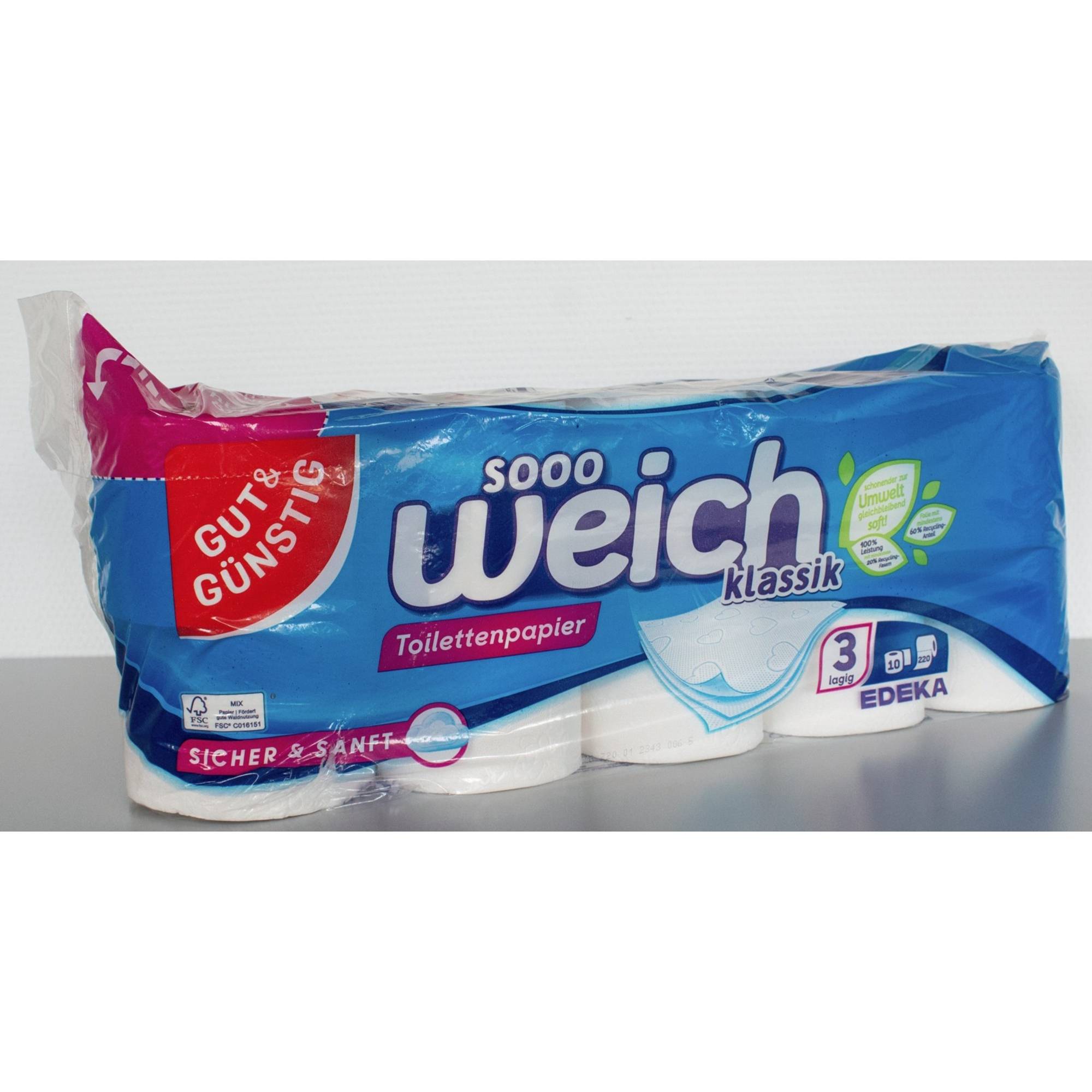 Toilettenpapier 3lg 10St-0