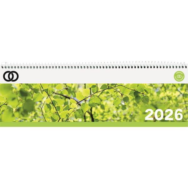 Schreibtischquerkalender oeco 2026 60Seiten 1W/1S