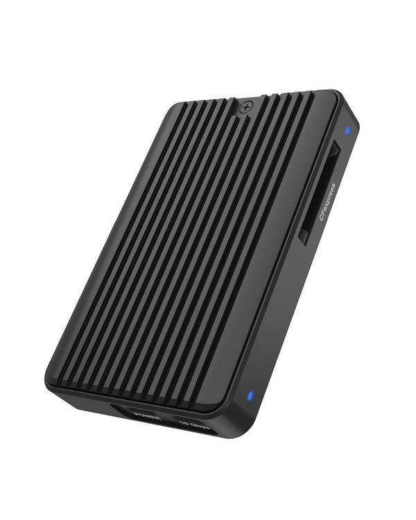 IB-CR601M-C31, M.2 NVMe/SATA SSD Gehäuse mit CFexpress Type-B Kartenleser, Host USB 3.2 Gen 2 Type-C+A 10 Gbit/s