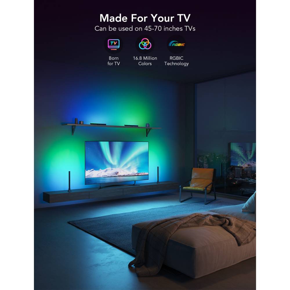 Govee RGBIC TV Lichtbalken für 45""- 70"" TVs H6046311-1