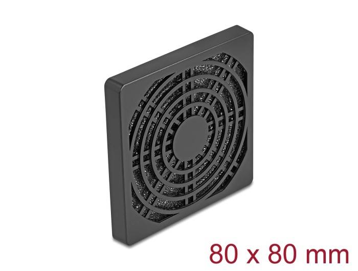 Lüftergitter mit Staubfilter 80x80 mm...-0