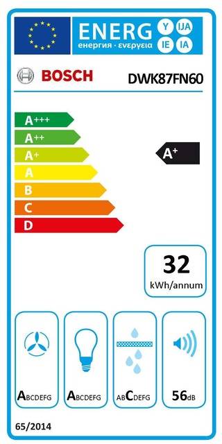 Bosch Dunstabzugshaube DWK87FN60 Serie 4 | Wandesse schräg | 80 cm | Home Connect | EcoSilence Drive | LED | Schwarz-3