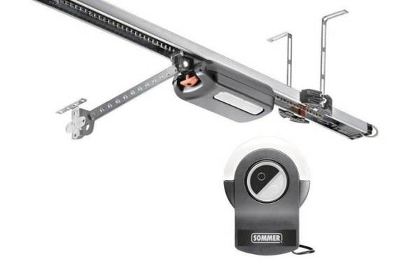SOMMER S 9060 pro+S3 Set S15042-00001 Garagentorantrieb m. Laufschiene+Sender Install.Baumaterial