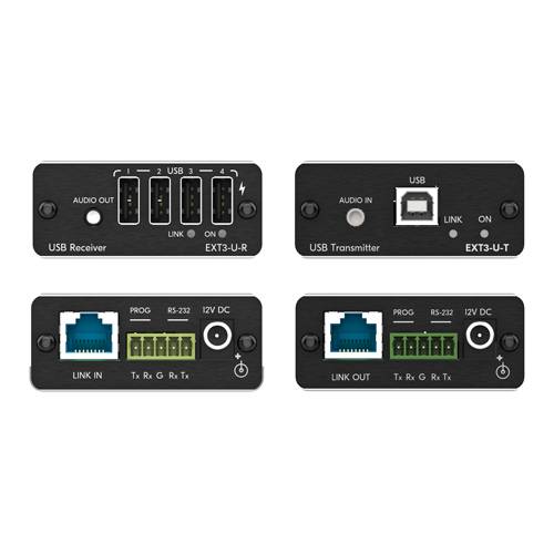 KRAMER EXT3-U-KIT - Hi-Speed USB CAT-Extender-Kit (Sender & Empfänger | 4-Port USB2.0-Hub | RS-232 | PoC)-0