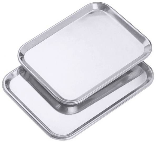 CONTACTO 5401 351 Auslageplatte 35x25x1,2 cm Edelstahl Gastro  Küche Profi Koch