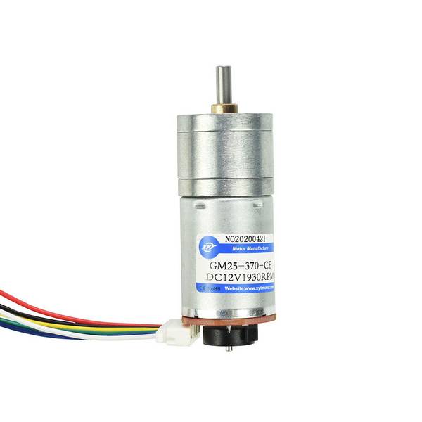 XYT 6V Mini DC Motor Gleichstrom Getriebemotor JGA25-370 Stirnradgetriebemotor 170rpm mit Encoder