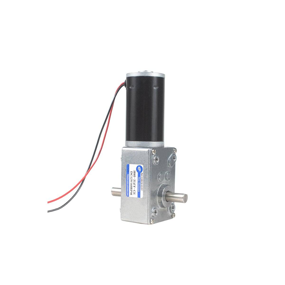 XYT 24V DC Motor Gleichstrom Getriebmotor 5840-31ZY Schneckengetriebemotor 16rpm doppelter-0