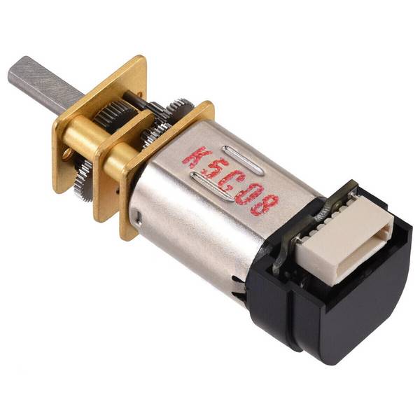 Pololu 150:1 Micro Metal Gearmotor MP 6V with 12 CPR Encoder Back Connector 5140