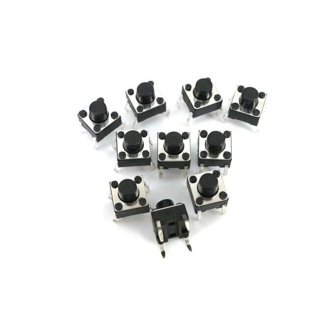 10 Stk. 6x6x6mm DIP-4 mini Drucktaster Eingabetaster AC 250V DC 12V 50mA-0