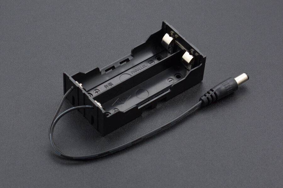DFRobot 2x 18650 Battery Holder with DC2.1 Power Jack-0