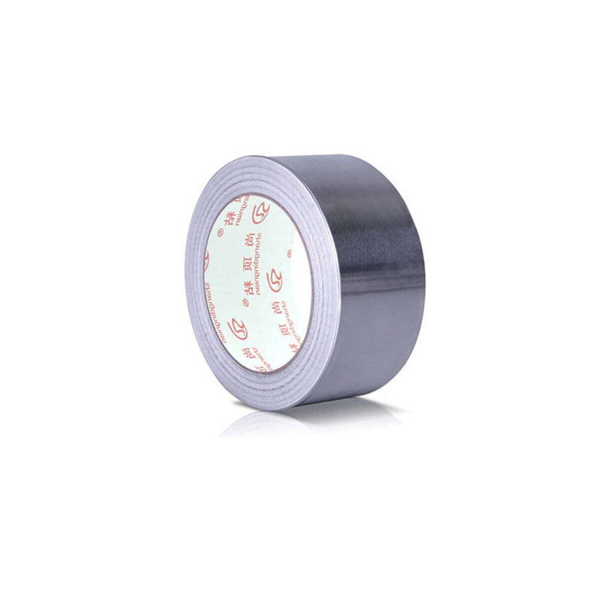 48mm x 10m Aluminium Klebeband Aluminiumband Verstärkt Silbertape Aluband Aluklebeband Tape-0