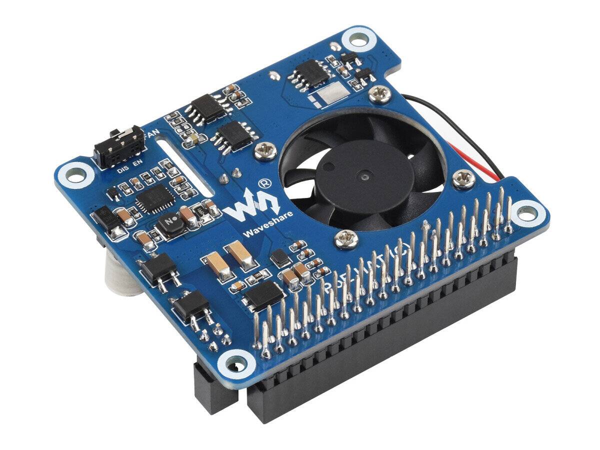 WaveShare Power over Ethernet HAT (C) for Raspberry Pi 3B+/4B, 802.3af/at-compliant-0