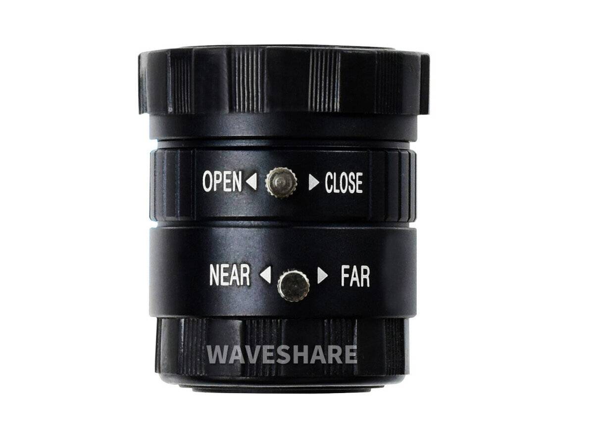 WaveShare 6mm Wide Angle Lens for Raspberry Pi High Quality Camera-0