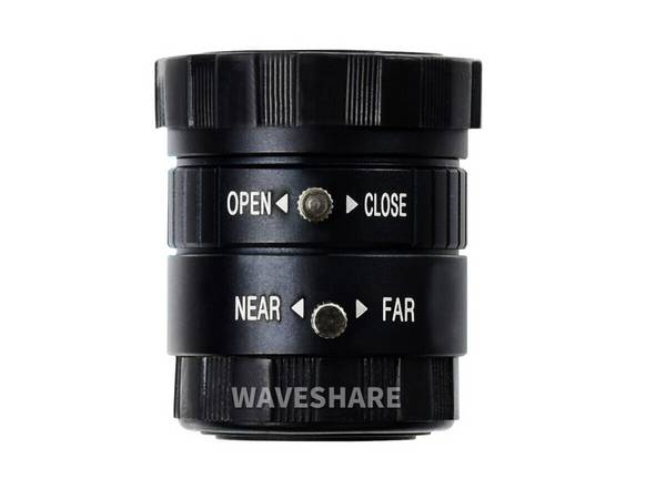 WaveShare 6mm Wide Angle Lens for Raspberry Pi High Quality Camera