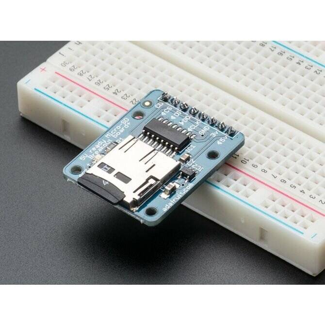 Adafruit MicroSD Card Breakout Board+ Onboard 5V to 3V Regulator 150mAh-5