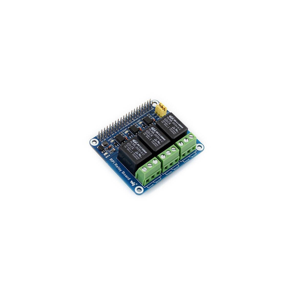 Waveshare 3 Kanal Relay Modul mit LED 5V 250VAC or 30VDC für Raspberry Pi-0