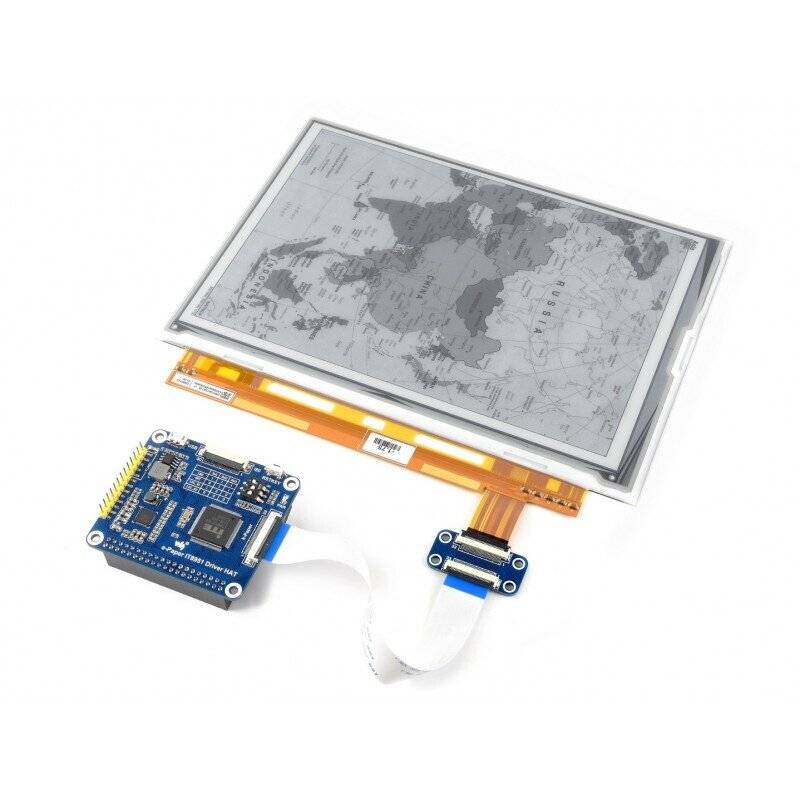 WaveShare 1200x825, 9.7inch E-Ink display HAT for Raspberry Pi-0