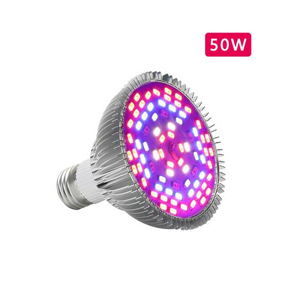 50W Voll Spektrum LED Pflanzenlicht 380nm-780nm Pflanzenlampe Wachstumlampe Grow Licht E27