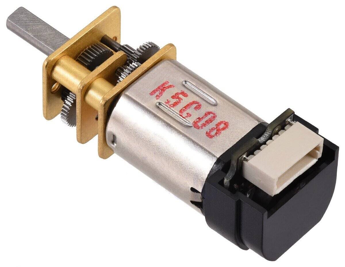 Pololu 30:1 Micro Metal Gearmotor HPCB 12V with 12 CPR Encoder Back Connector 5210-1