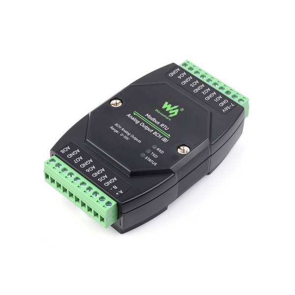 WaveShare Industrial 8CH Analog Current Output Module 12-bit DA Conversion
