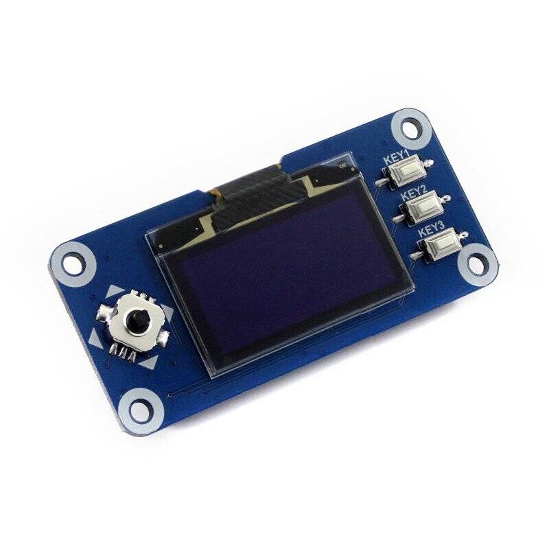 Waveshare 1,3inch128x64 OLED Display HAT for Raspberry Pi SPI/I2C interface-0