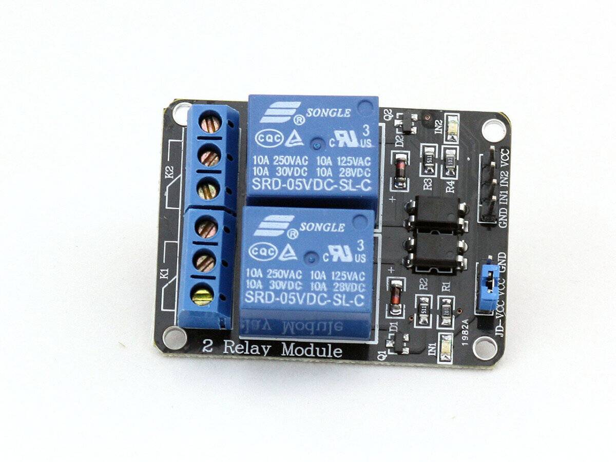 HIMALAYA 5V/220V 2 Channel Optocouplers Relay Shield Compatible with Arduino-0