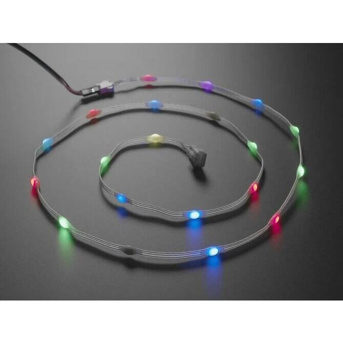 Adafruit NeoPixel Slim LED Dot Strand 20 LEDs at 2inch Pitch 1m-0