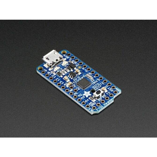 Adafruit Pro Trinket - 5V 16MHz, ATmega328P + 28K Flash + 2K RAM + 18 GPIO + 2 Extra Analog Inputs 2000-5