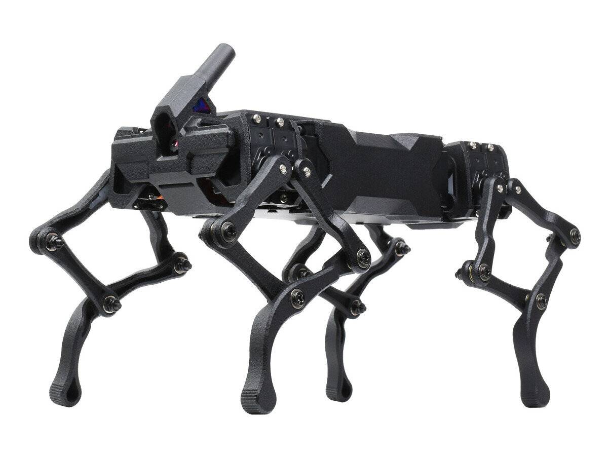 WaveShare WAVEGO Bionic Dog-Like Robot 12-DOF with Raspberry Pi 4B Open Source Facial Recognition-0