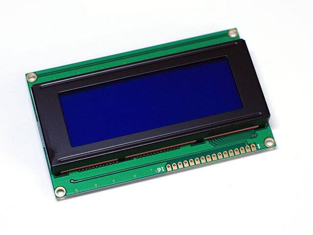 HIMALAYA basic Character 20x4 LCD Display Module 2004 White on Blue 5V Header Strip-0