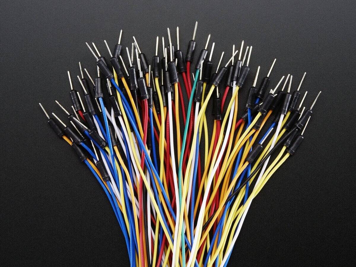Adafruit Breadboarding Wire Bundle in 7 Colors for Arduino Raspberry Pi-0