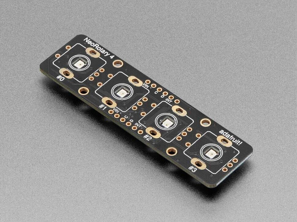 Adafruit I2C Quad Rotary Encoder Breakout with NeoPixel 5752