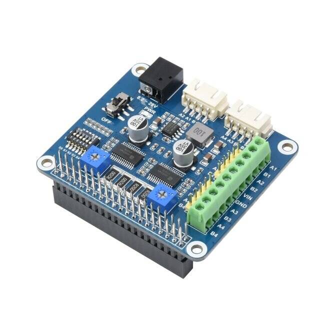 WaveShare HRB8825 Stepper Motor HAT for Raspberry Pi Drives Two Motors up to 1/32 Microstepping-5