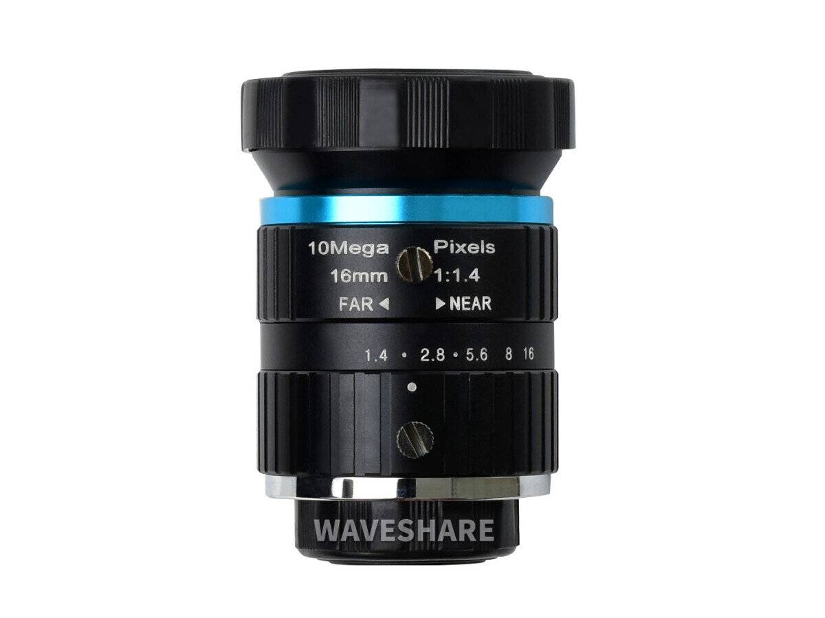 WaveShare 16mm Telephoto Lens for Raspberry Pi High Quality Camera-0