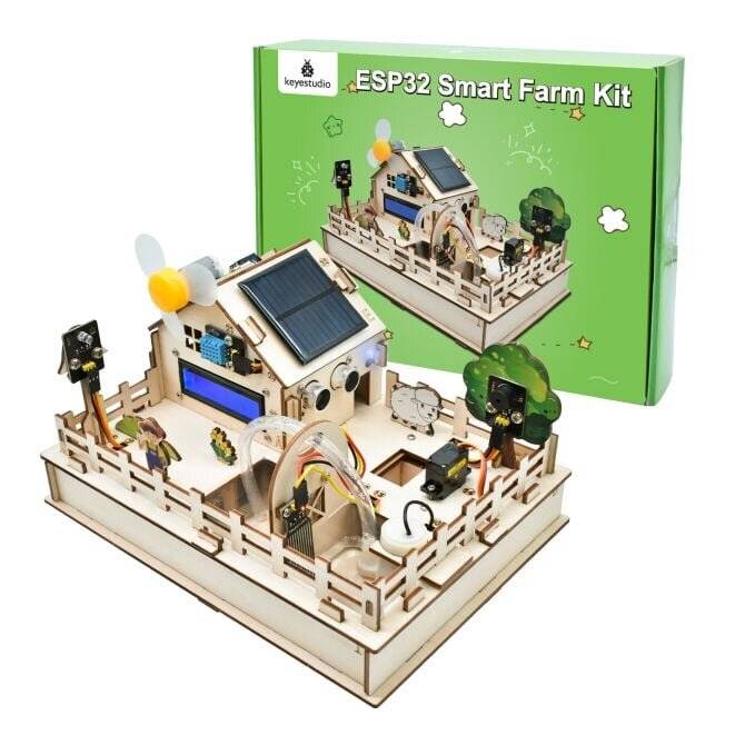 Keyestudio ESP32 IoT Control Smart Farm Starter Kit for Arduino Scratch 3.0 Graphical Programming