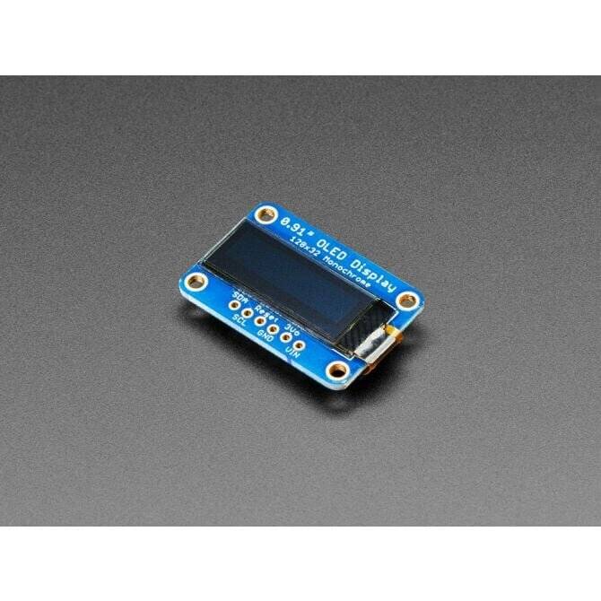 Adafruit Monochrome 0.91inch 128x32 I2C OLED Display STEMMA QT Qwiic-0