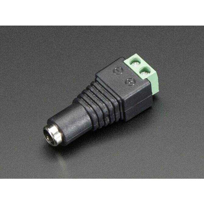 Female DC Power Adapter 2,1mm Hohlbuchse Jack to Screw Terminal Block 2 Pins-3