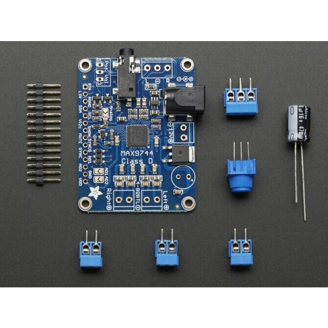 Adafruit Stereo 20W Class D Audio Amplifier - MAX9744-4