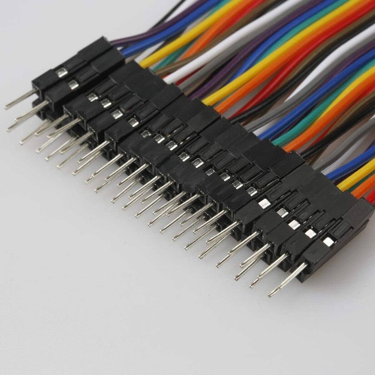 Jumper Wire 10x1Pin Male to Male 40cm for Breadboard, Arduino Projects-1