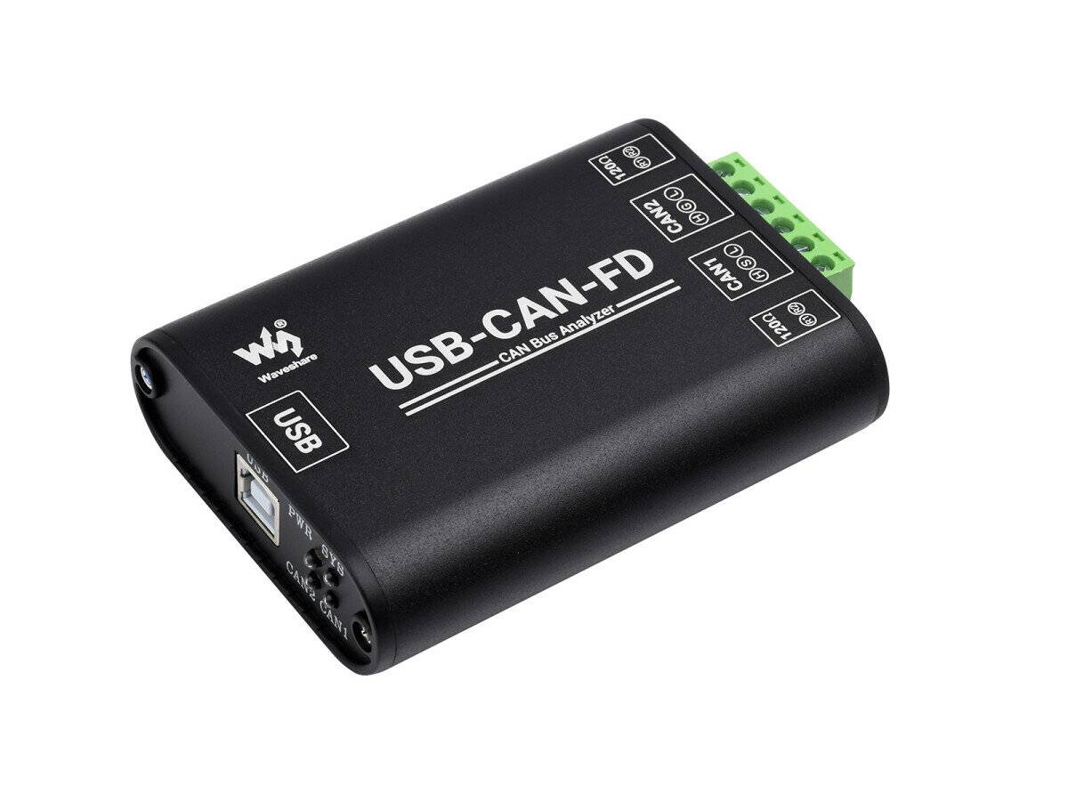 WaveShare Industrial Grade CAN/CAN FD Bus Data Analyzer, USB To CAN FD Adapter-5