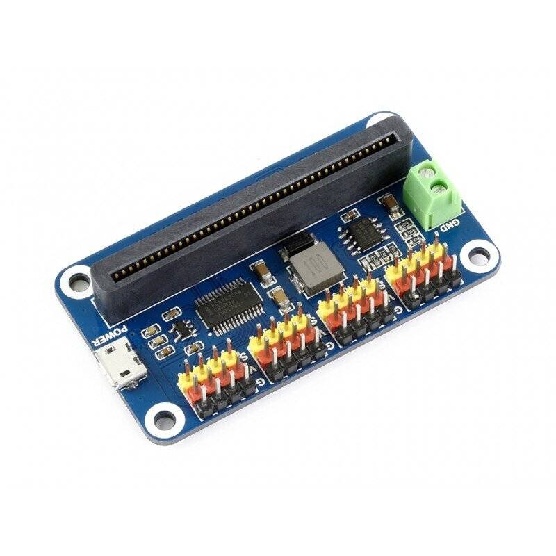 WaveShare Servo Driver for micro:bit, 16-Channel, 12-bit, I2C-0