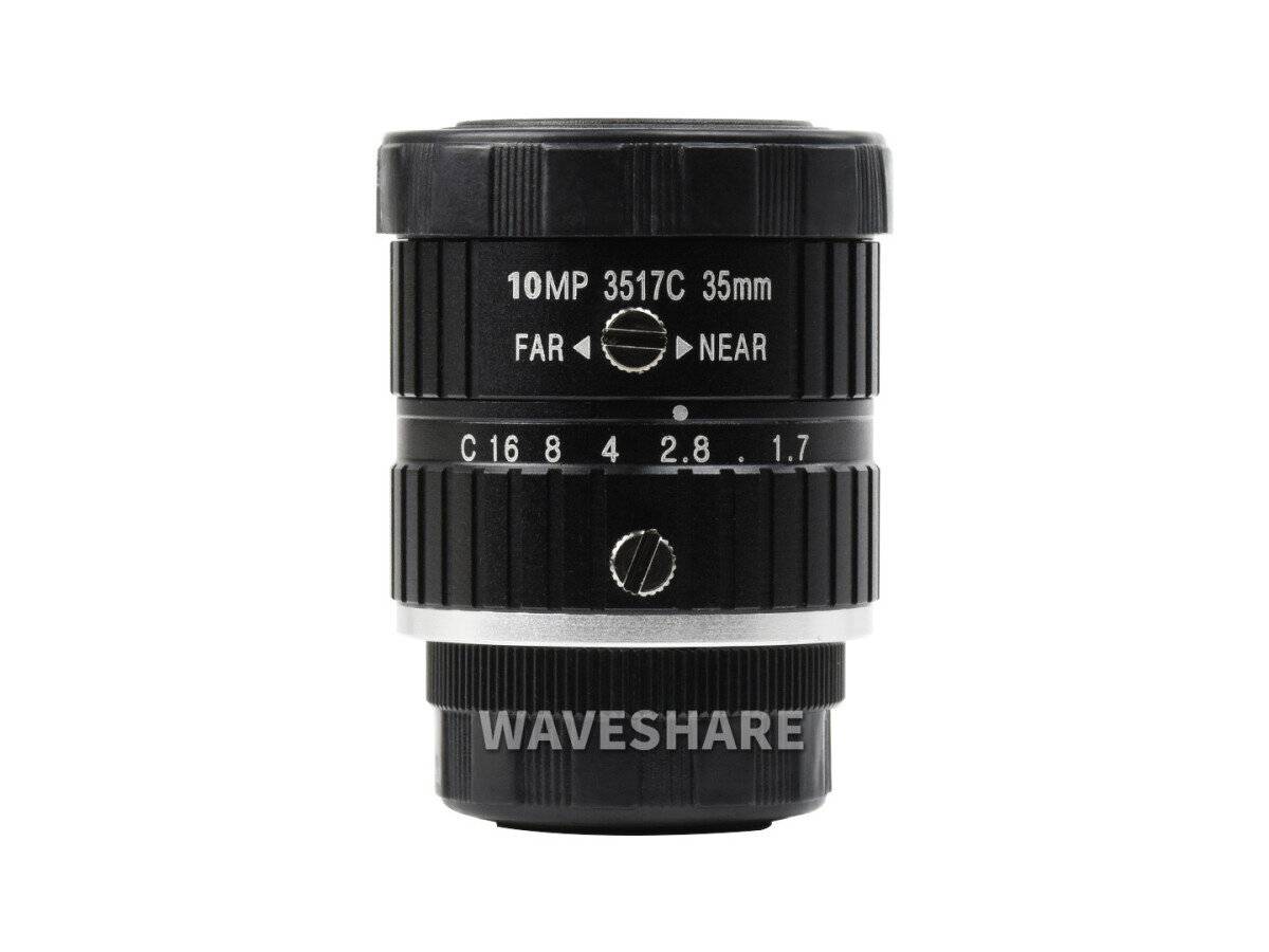 WaveShare 35mm Telephoto Lens for Raspberry Pi High Quality Camera-0