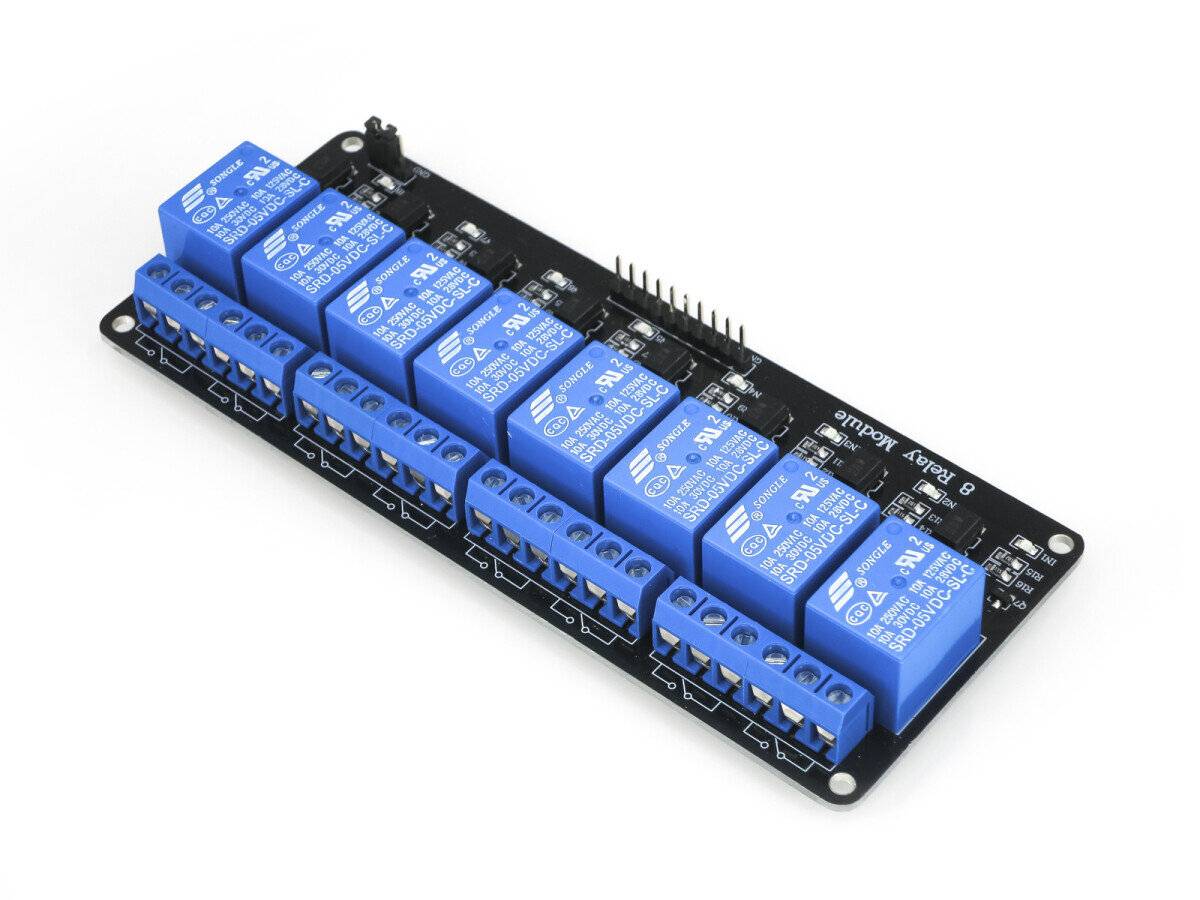 HIMALAYA 5V/220V 8 Channel Optocouplers Relay Compatible with Arduino-0