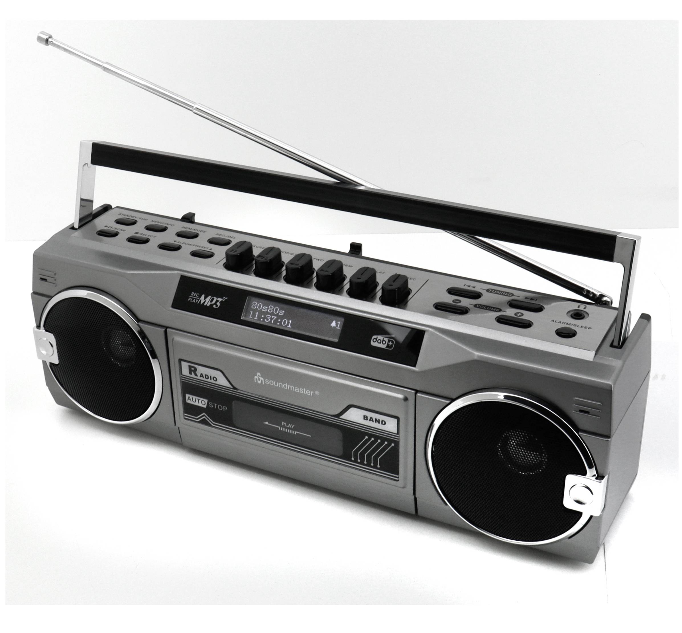 Soundmaster SRR80TI, 3 W, DAB+, FM, LCD, 3,5 mm, Alkali, 230 V-1