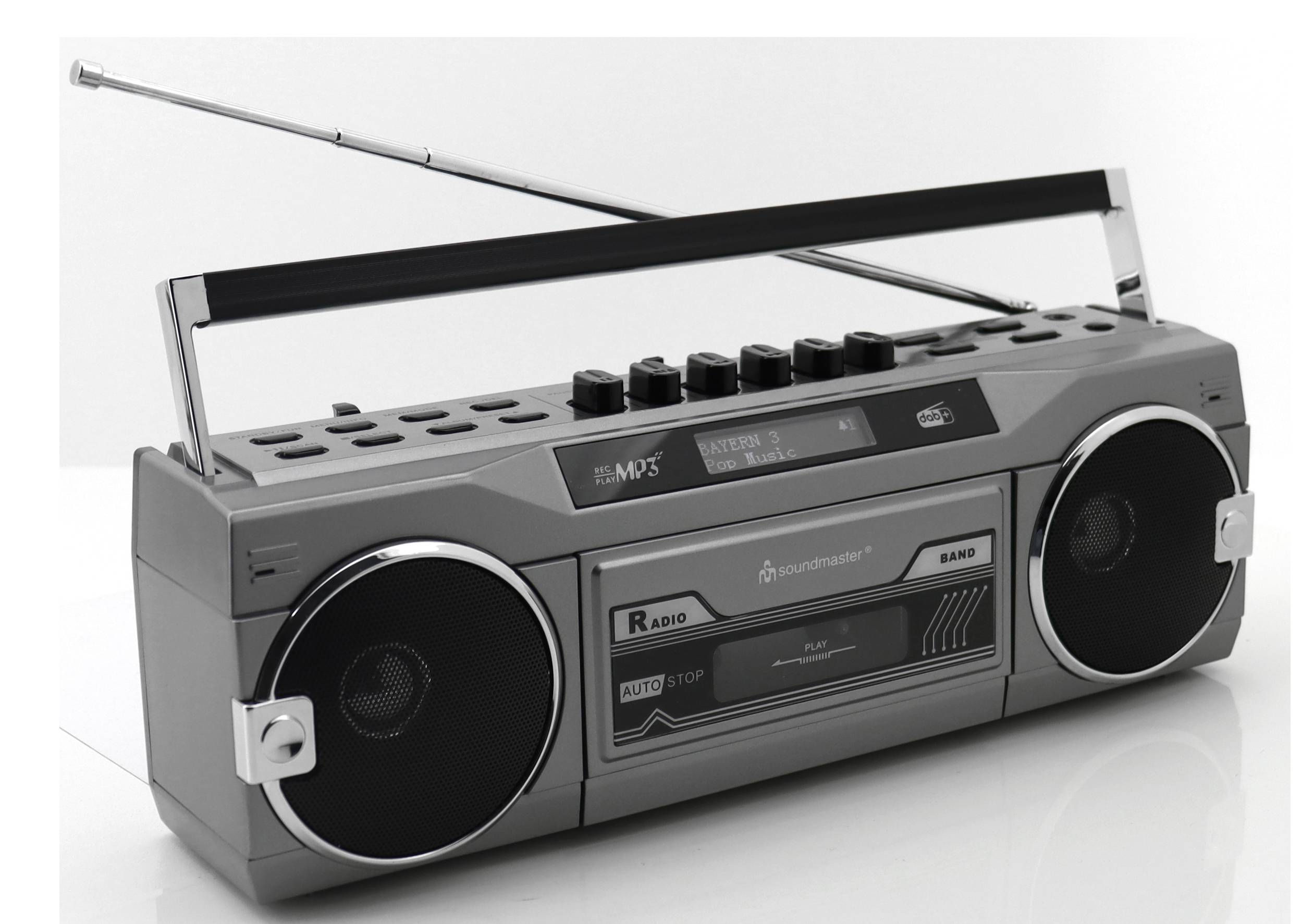 Soundmaster SRR80TI, 3 W, DAB+, FM, LCD, 3,5 mm, Alkali, 230 V-2