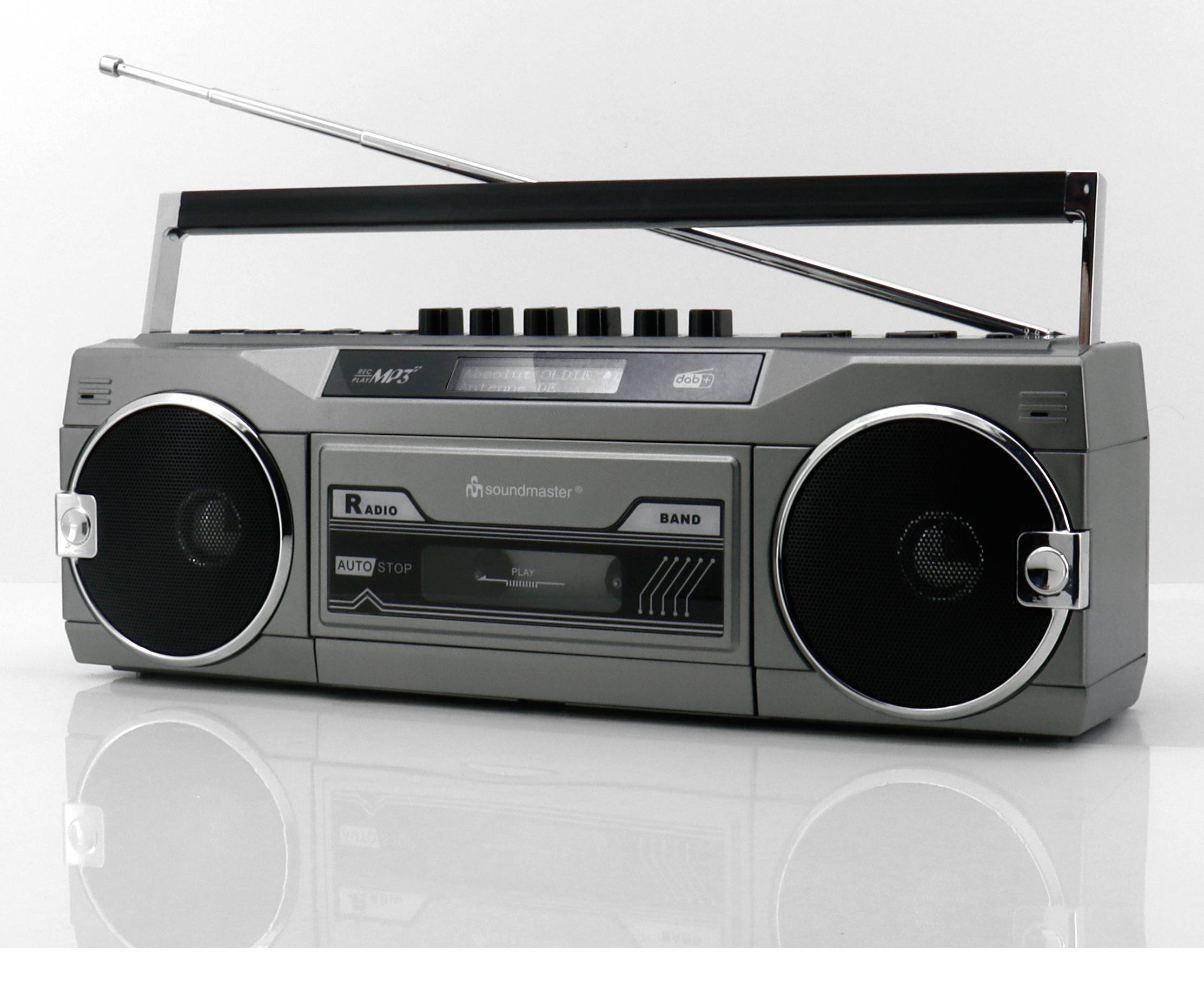 Soundmaster SRR80TI, 3 W, DAB+, FM, LCD, 3,5 mm, Alkali, 230 V-3