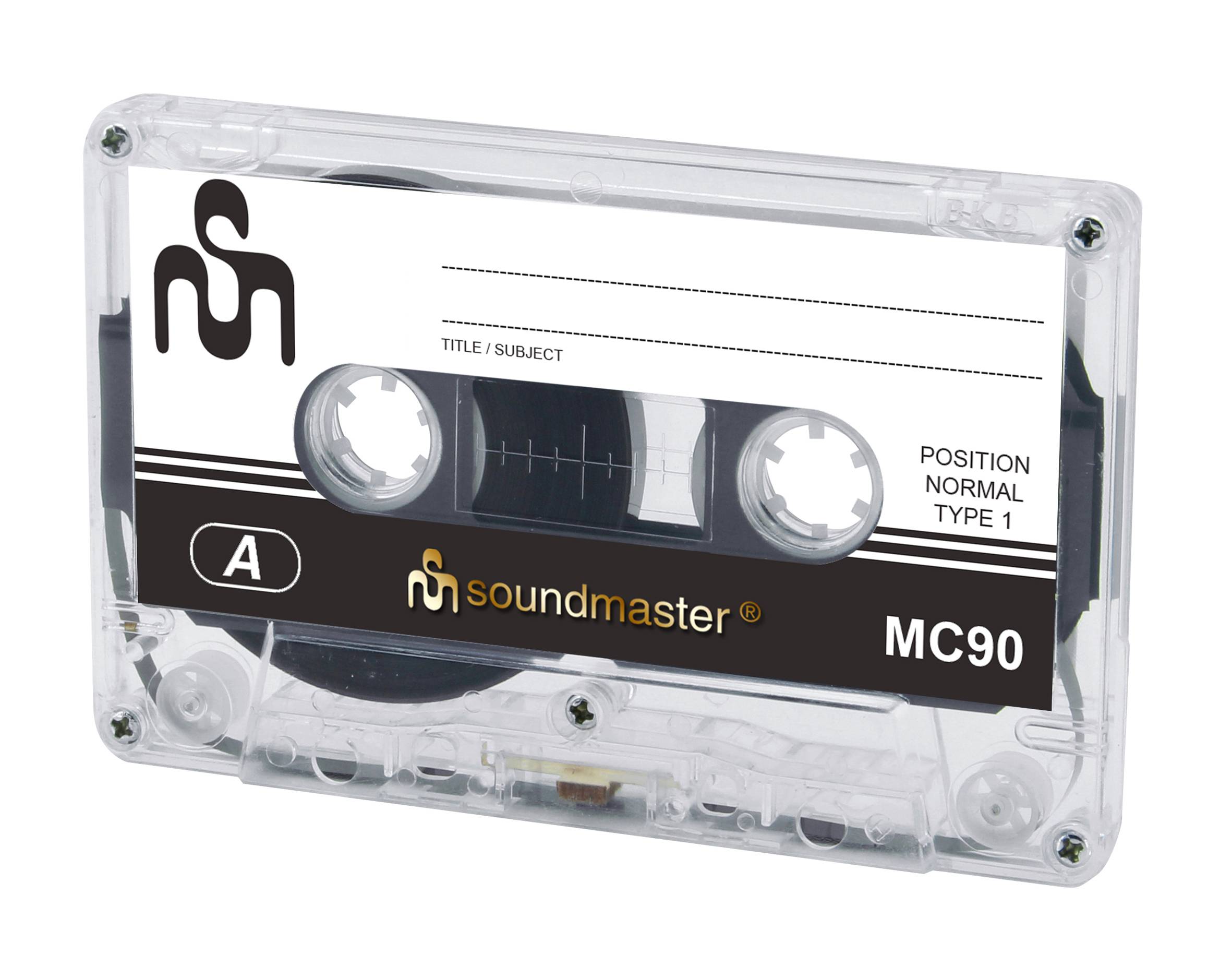 Soundmaster CE Audio-Kassette Soundmaster MC90 5er Pack - Musiccassette-1
