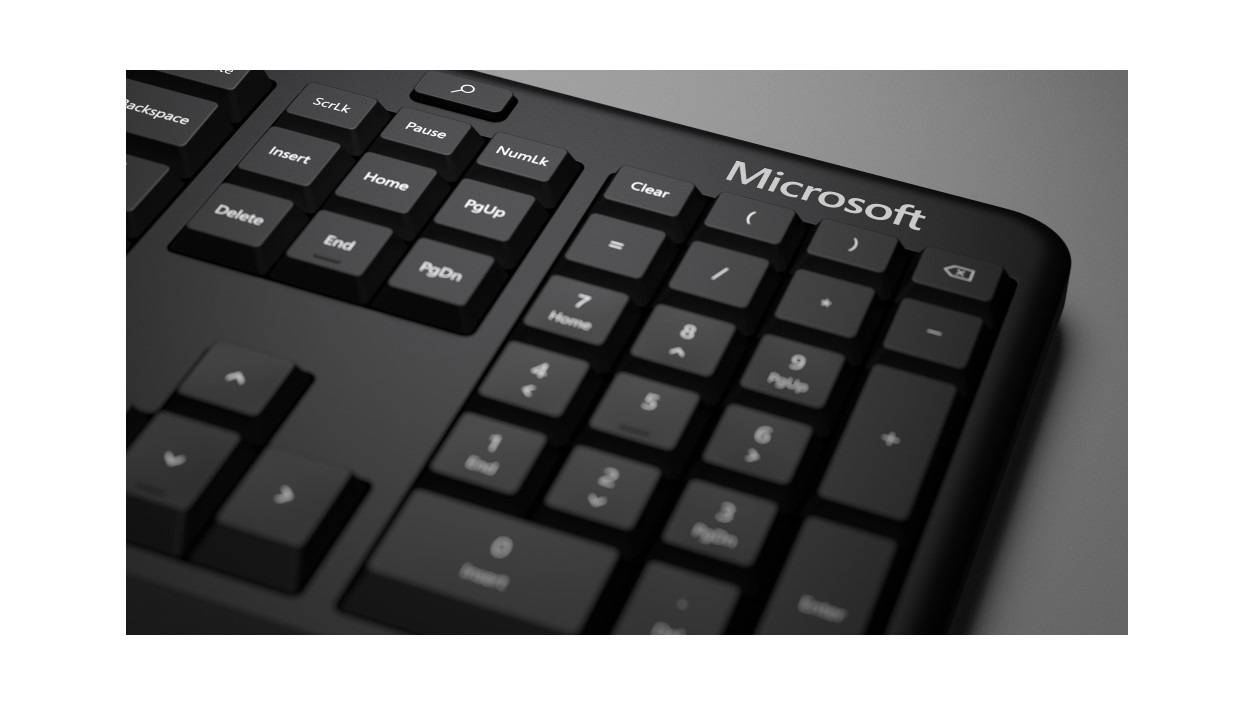 Microsoft Ergonomic Tastatur Universal USB AZERTY Französisch Schwarz-2