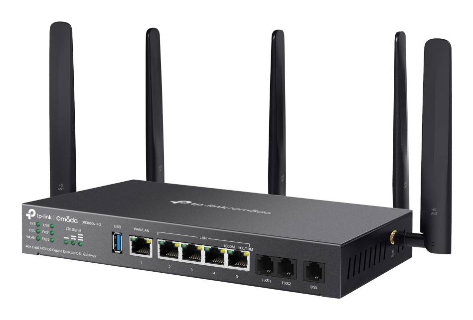 TP-LINK Omada DR3650v-4G V1 - Gateway - 1GbE-2