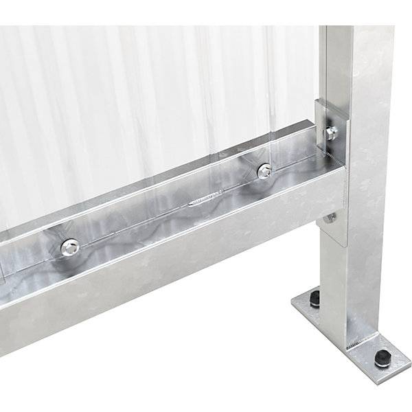 Überdachung Jena dreiseitiges Komplettset verzinkt HxBxT 2360 x 2960 x 1580 mm. WSM Walter Solbach | Metallbau-1